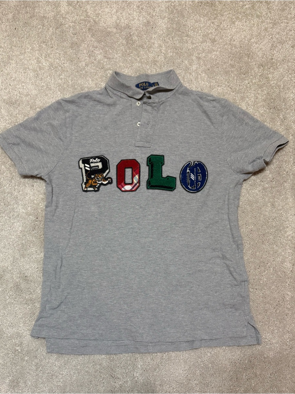 Polo Ralph Lauren Yale Mesh Custom Slim Fit Polo Shirt size Large